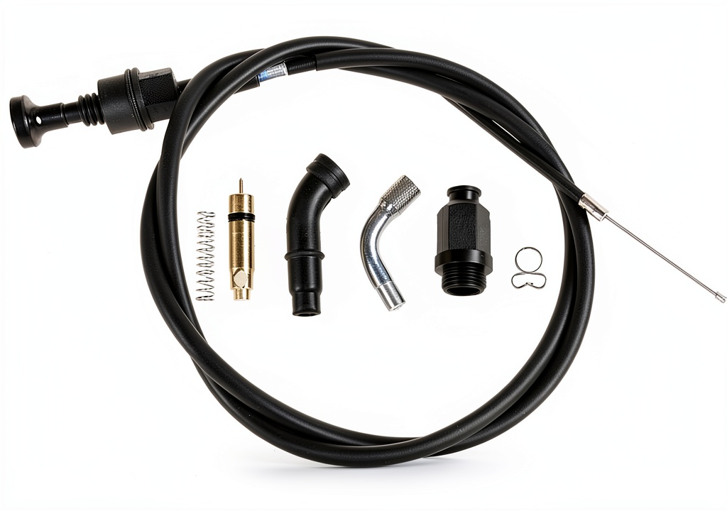 Installing ANTUKO choke cable on a carburetor bench