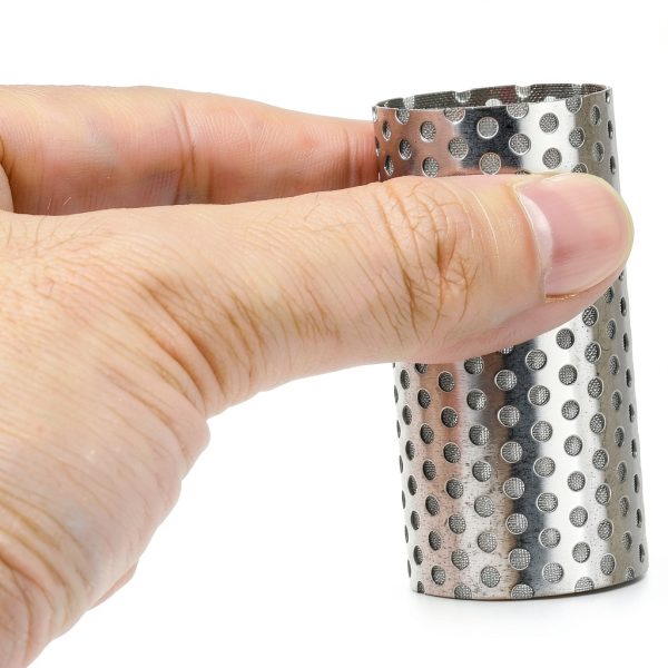 PATIKIL Y Strainer Mesh 28mm OD 55mm H Double Layer 304 Stainless-3