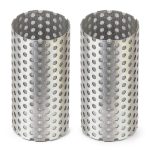 PATIKIL Y Strainer Mesh 28mm OD 55mm H Double Layer 304 Stainless-0