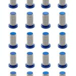 20Pcs 8079-PP-50 Sprayer Nozzles Strainer Compatible with Teejet Sprayer Nozzles,with Stainless Steel 50 Mesh Screen-0