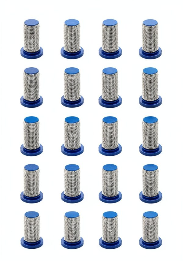 20Pcs 8079-PP-50 Sprayer Nozzles Strainer Compatible with Teejet Sprayer Nozzles,with Stainless Steel 50 Mesh Screen-0