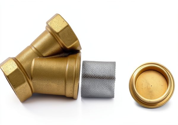 Y Strainer 3/4 Brass Sediment Filter Attachment Water Filter with 40 Mesh Filter Screen Plastic Inline Hose Filter Twist-On 0.75 Inch DN20 0-4